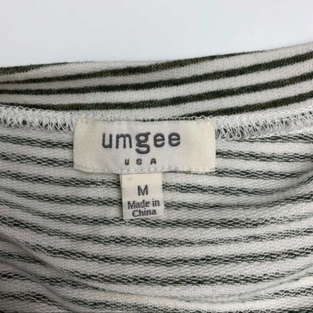 Umgee women's short sleeve striped tunic, medium - Picture 4 of 15